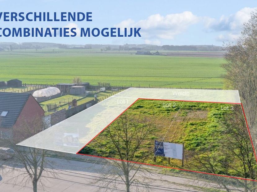 Te koop: bouwgrond aan de Zonnebeekseweg in Ieper, gelegen in een landelijke omgeving met vrij zicht. Deze open bouwgrond biedt een unieke kans om jou