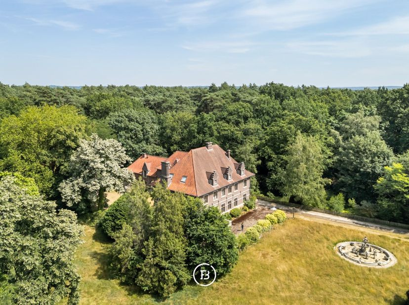 In de Zilverkust van Lanaken ligt dit karaktervolle landgoed, verscholen op een groen en bebost domein van circa 2,5 hectare. Het landhuis dateert uit