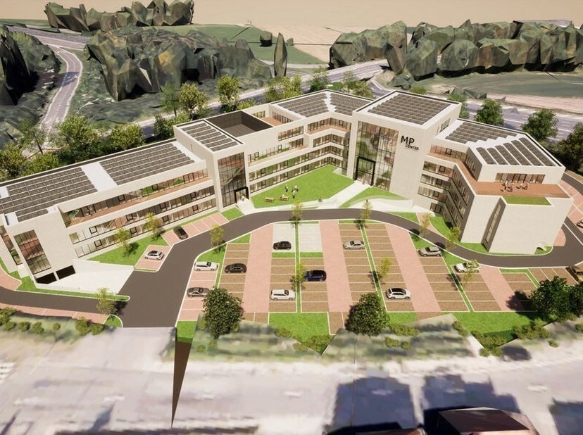 2814m² kantoren op gelijkvloers<br />
Ligging: op toplocatie aan E40 afrit 13 Gent-West met vlotte verbinding naar E17, R40 en vlot bereikbaar met het