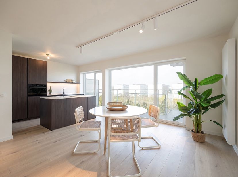 Situation :<br />
Cet appartement situé sur la Borsbeeksebrug à Berchem bénéficie d’un emplacement central et facilement accessible. La gare de Berche