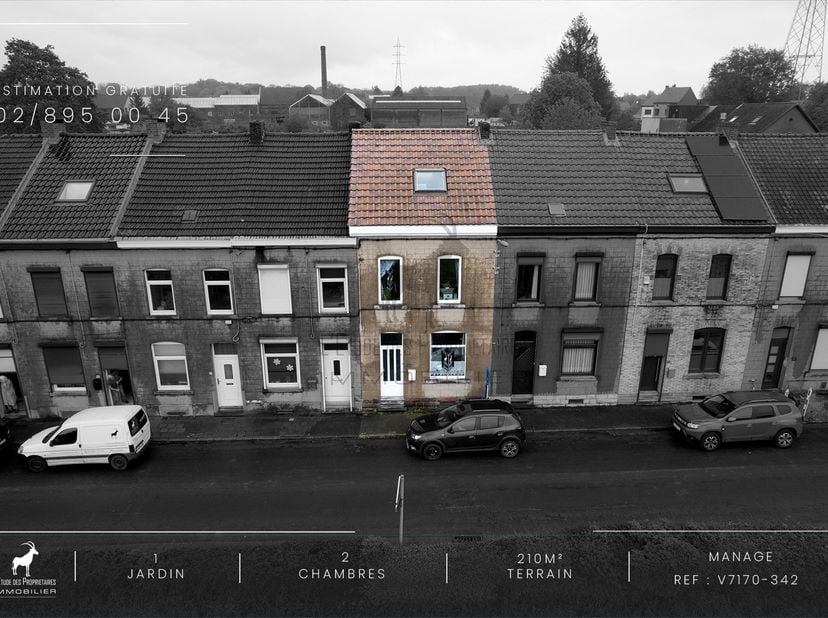 Referentie van het bureau: v7170-342<br />
*** VIRTUELE TOUR: https://envisite.net/vtour/fr/xb5j8i ***<br />
Charmant huis met 2 slaapkamers te koop o