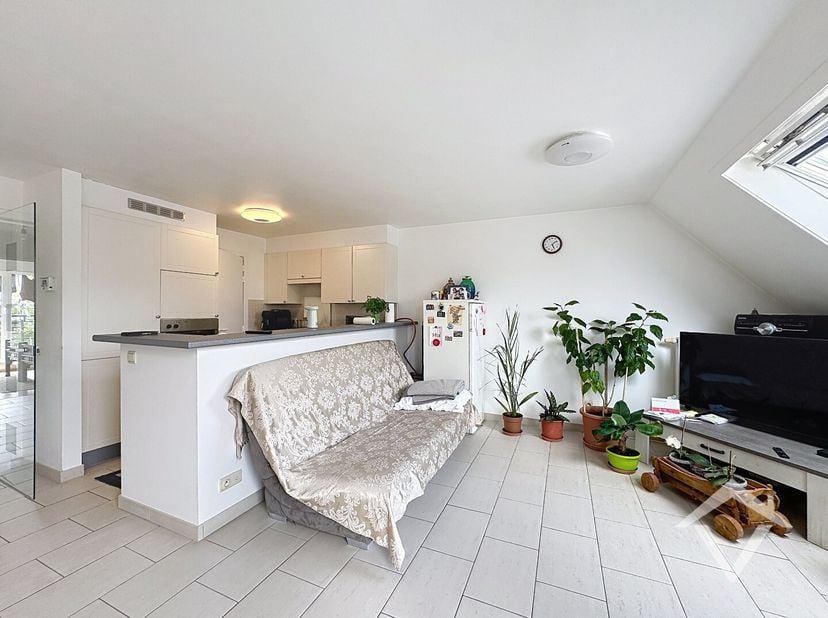 Groot instapklaar appartement met een bewoonbare oppervlakte van 125 m² gelegen in het centrum van Gistel en bestaande uit: lift - inkomhal met inbouw