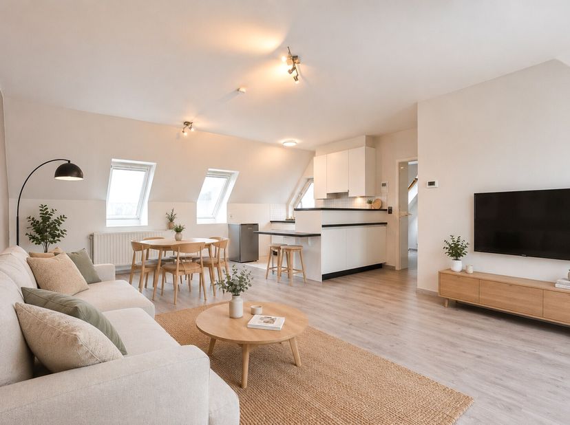 In het centrum van Veurne bevindt zich dit aangename instapklare dakappartement van 61 m², perfect voor wie comfortabel en centraal wil wonen. De vele