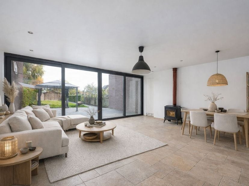 Cette spacieuse maison de 5 chambres est idéalement située à Zandvoorde, facilement accessible, avec une liaison fluide vers la côte et l’intérieur du