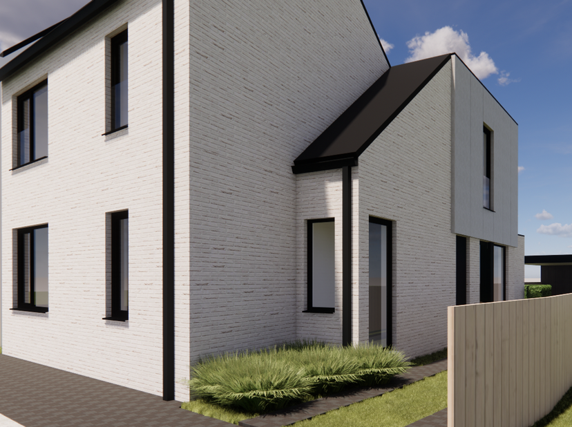 IN OPTIE<br />
Residentieel project in het centrum van Hulshout bestaande uit 2 luxe appartementen met ruime zonneterrassen en een prachtige gemeensch