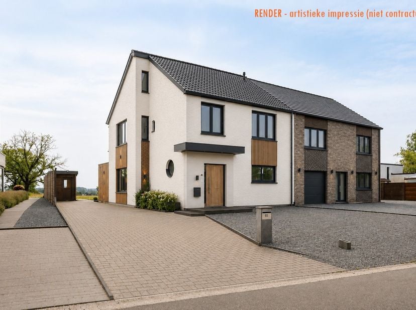 Op een rustige ligging in de Watertorenstraat in Diepenbeek bevindt zich deze charmante halfopen gezinswoning. De woning dateert oorspronkelijk uit 19