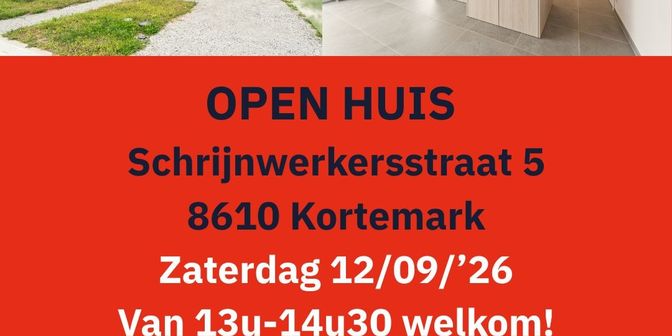 Huis te koop in Schrijnwerkersstraat 5, 8610 Kortemark