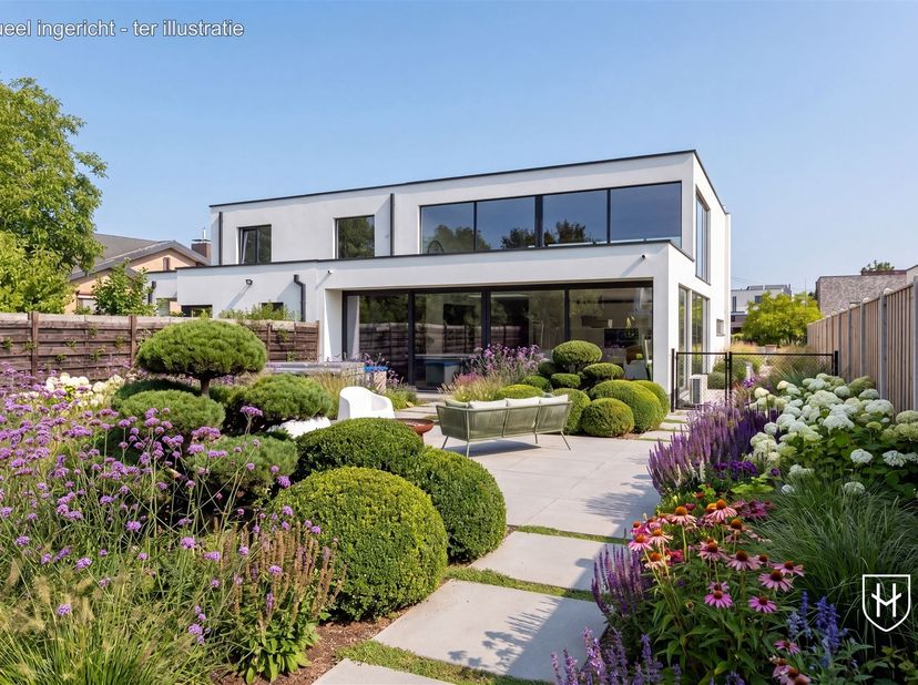 Architecturale loftwoning met hotel-chique interieur en vrij uitzicht op een uitstekende locatie aan de groene rand van Dilsen-Stokkem.<br />
<br />