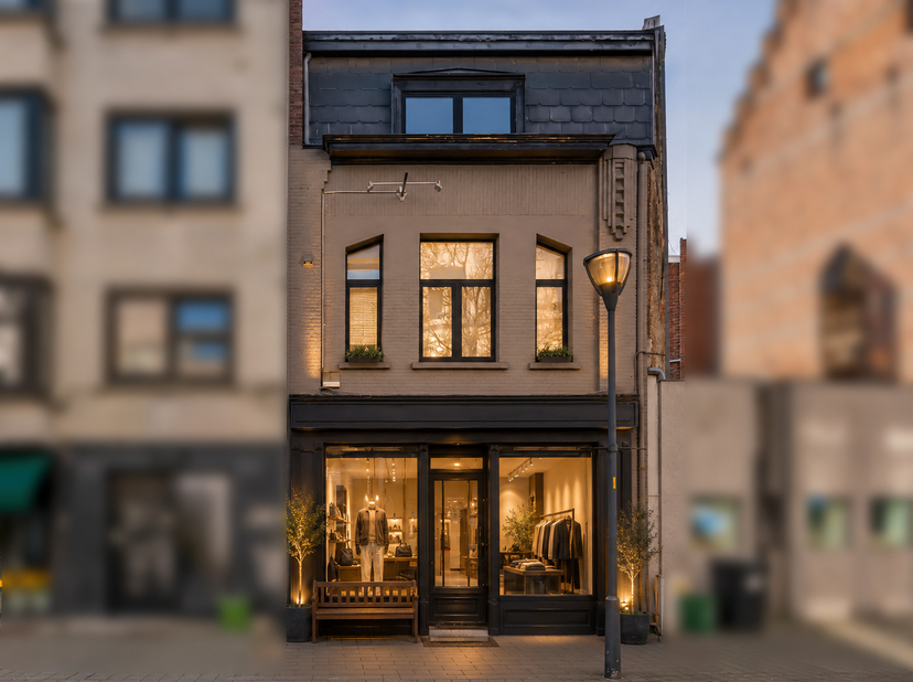 Veelzijdig handelspand met woonmogelijkheden, ideaal gelegen in het centrum van Turnhout, op wandelafstand van de hoofdwinkelstraat, de Grote Markt en