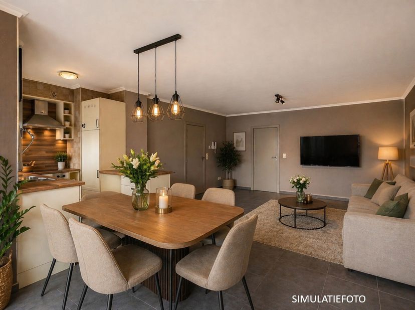 Cet agréable appartement est situé à la périphérie de Grammont, à proximité de la gare et des commerces.<br />
Il offre une surface habitable de 83 m²