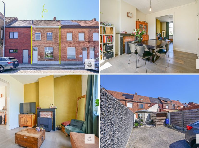 Deze gerenoveerde rijwoning in Ingelmunster is ideaal voor wie op zoek is naar een woning met 3 slaapkamers, privatieve parkeerplaats en een zongerich
