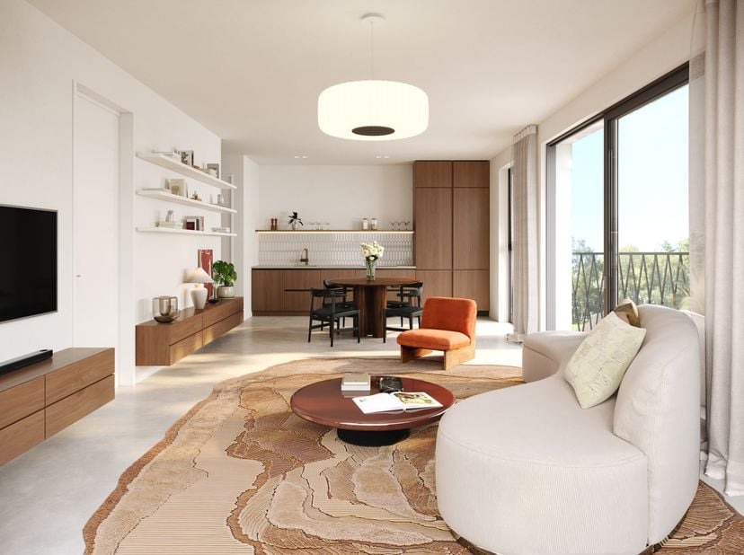 Nieuwbouwappartementen en woningen in het centrum van Schelle<br />
Op het einde van de Poortstraat maken enkele bestaande gebouwen plaats voor de sti