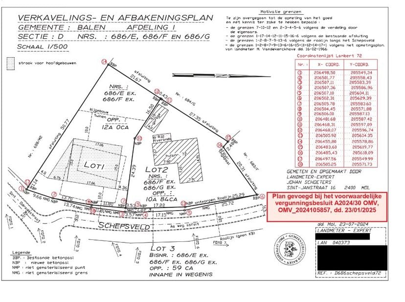 Terrain à vendre
                    à 2490 Balen
