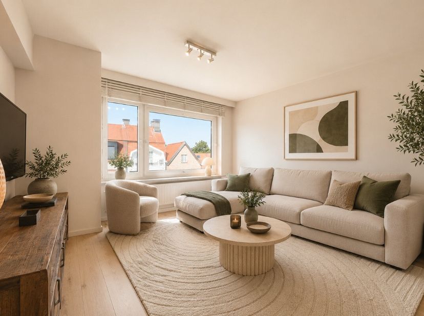 [[ CE BIEN PARTICIPE À LA JOURNÉE MAISONS OUVERTES ERA LE 13/6 DE 16:00 À 17:00 ]] Knokke : spacieux et lumineux appartement à vendre avec 3 grandes c