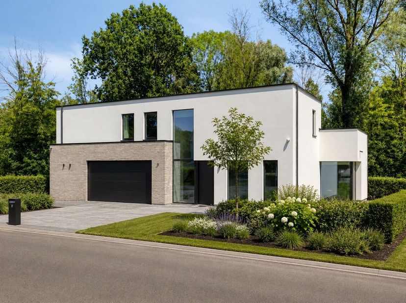 Uitzonderlijke (nieuwbouw) villa met een bewoonbare oppervlakte van ± 350 m², gelegen op een zuidgericht perceel van ± 21 are op een uiterst gegeerde