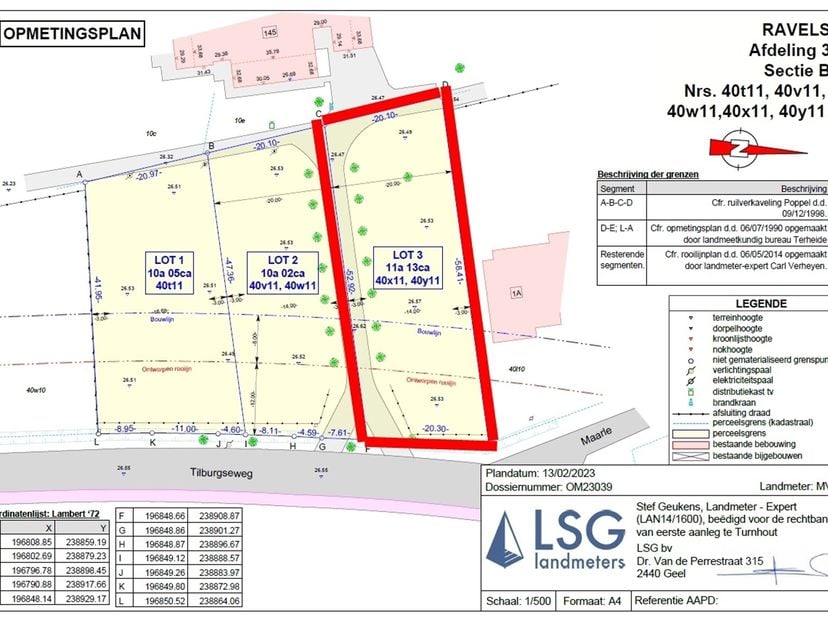 Bouwgrond voor een open bebouwing van 1113m²<br />
<br />
Ligging:<br />
<br />
De bouwgrond is gunstig gelegen aan de Tilburgseweg in Poppel, met