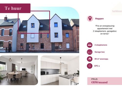                                         Dakappartement te huur in Heppen, € 850
