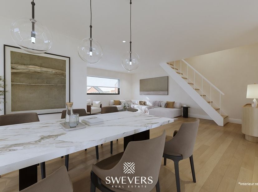 Voor meer info en fotos, surf naar www.swevers.be <br />
In een rustige buurt in het centrum van Paal vind je deze halfopen nieuwbouwwoning (bouwjaar