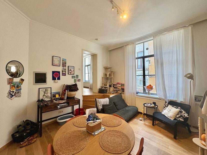 Dit appartement is ideaal gelegen nabij de Europese instellingen, de Place Jourdan en het Leopoldpark, en biedt bovendien snelle toegang tot het openb