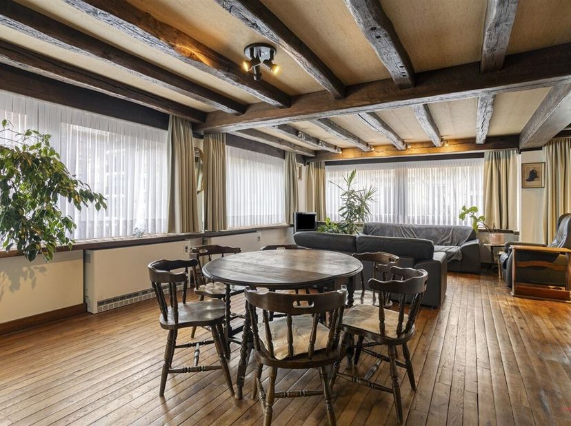 Découvrez cette opportunité polyvalente :<br />
un appartement spacieux avec espace commercial, situé dans un endroit stratégique le long de la Nieuwp