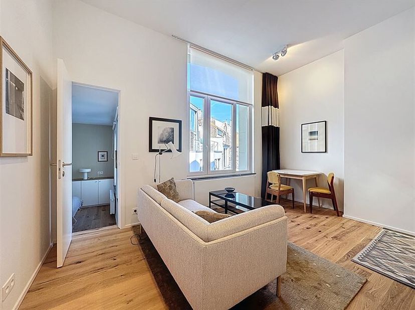 Description :  Habiter à deux pas de l'avenue Louise et de la place Flagey, en gardant son indépendance dans une maison de luxe éco responsable, impec