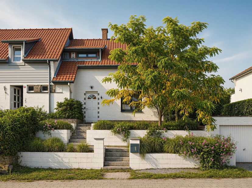 Idéalement située dans un quartier résidentiel, Victoire-Junot vous présente cette charmante maison 3 façades composée comme suit : hall d'entrée avec
