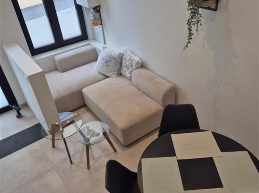 Kattenbleekstraat combine une situation centrale et le calme d'une impasse. Le thème blanc/noir se poursuit dans toute la maison : de l'enduit décorat