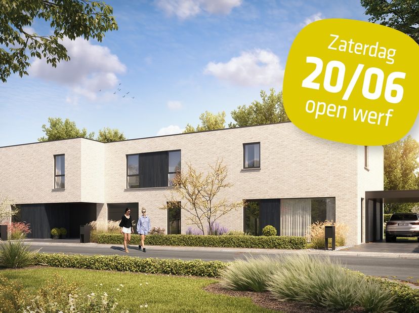 Lot 5 is een halfopen bebouwing in de moderne stijl.&amp;nbsp;Deze woning ligt in een nieuw woonproject zonder doorgaand verkeer. Op fietsafstand van het