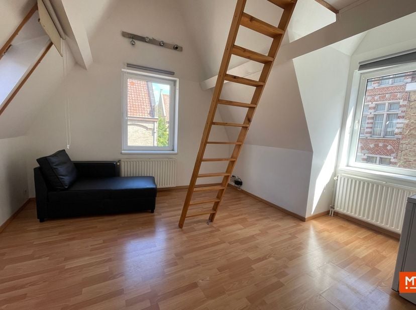 Studio te huur op de tweede verdieping<br />
<br />
In het historisch centrum van Ieper, vlakbij het station, vind je deze gelijkvloerse studio terug,