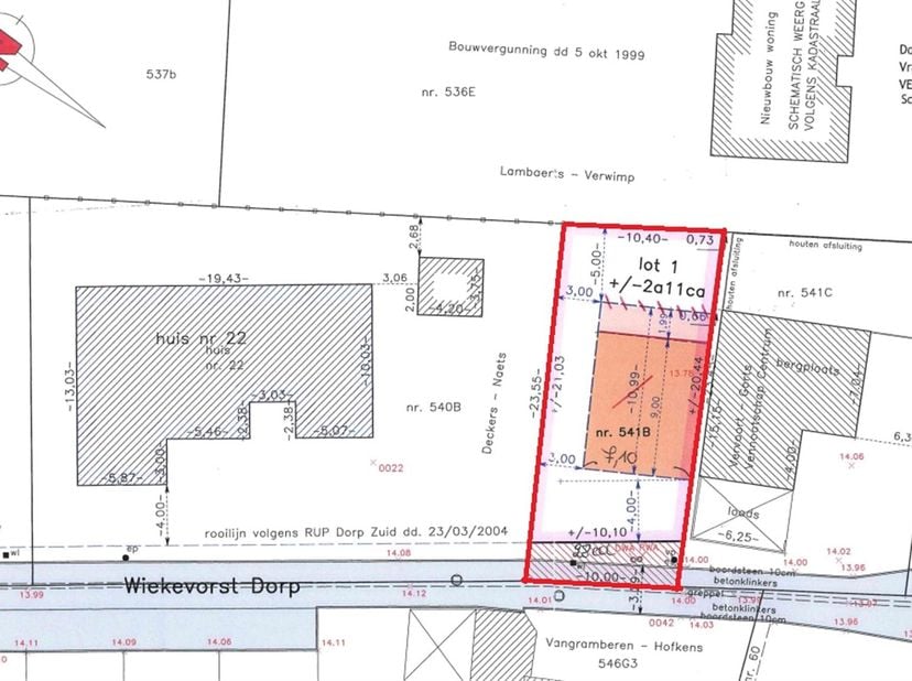 Terrain à vendre
                    à 2222 Wiekevorst