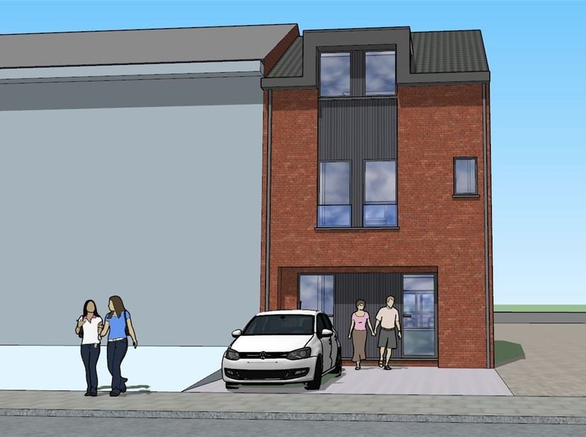 À vendre Terrain à bâtir à Tournai (Chaussée de Bruxelles)<br />
Idéalement situé sur la Chaussée de Bruxelles à Tournai, ce terrain de 437 m² orient