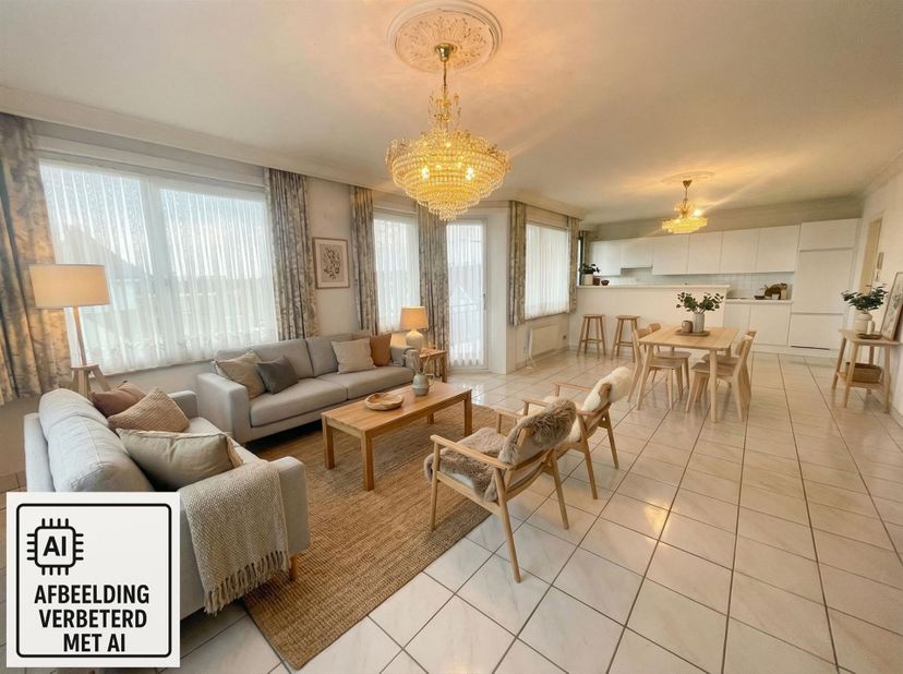 ZEER LICHTRIJK EN ZONNIG APPARTEMENT IN ROESELARE MET TWEE SLAAPKAMERS, TWEE TERRASSEN EN EEN DUBBELE GARAGE <br />
Dit moderne appartement in het ha