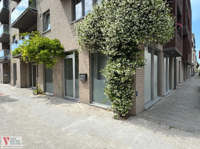 Handelsgelijkvloers met garage op een absolute zichtlocatie langs de Nieuwpoortsesteenweg. Dankzij de strategische ligging tussen het centrum, de kust
