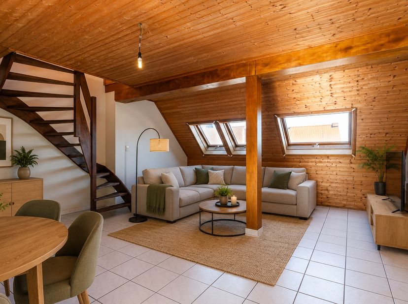 Dit gezellig duplexappartement is goed gelegen in het centrum van Eeklo, op wandelafstand van winkels, scholen en openbaar vervoer.<br />
<br />
Het a