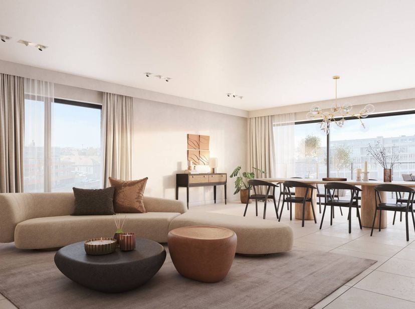 Het appartement beschikt over een bewoonbare oppervlakte van 88m² en een ruim, zonnig terras van maar liefst 16m², ideaal om te genieten van rust en b
