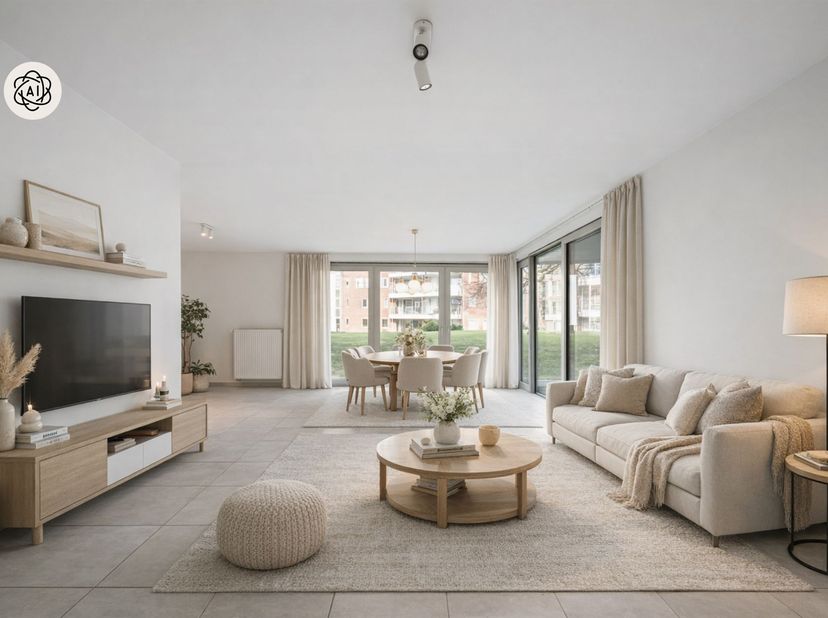 Appartements spacieux, terrasse, vue jardin et étang