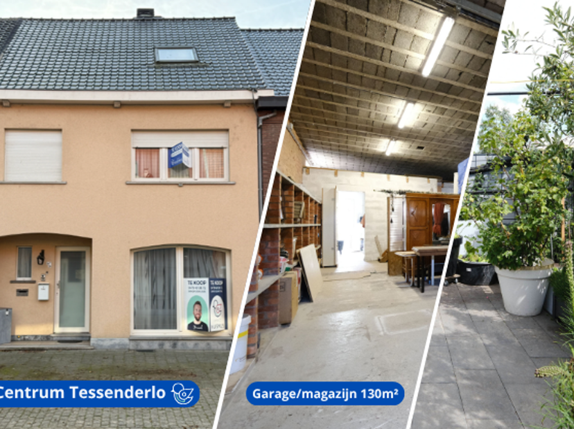 Deze ruime woning met 3 slaapkamers, ideaal gelegen in het Centrum van Tessenderlo, combineert comfortabel wonen met tal van extra mogelijkheden. De w