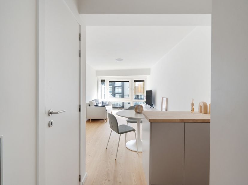 Deze recent gerenoveerde studio is uitstekend gelegen, met inkom langs de Zeedijk in Heist, op slechts enkele stappen van het strand.<br />
<br />
De