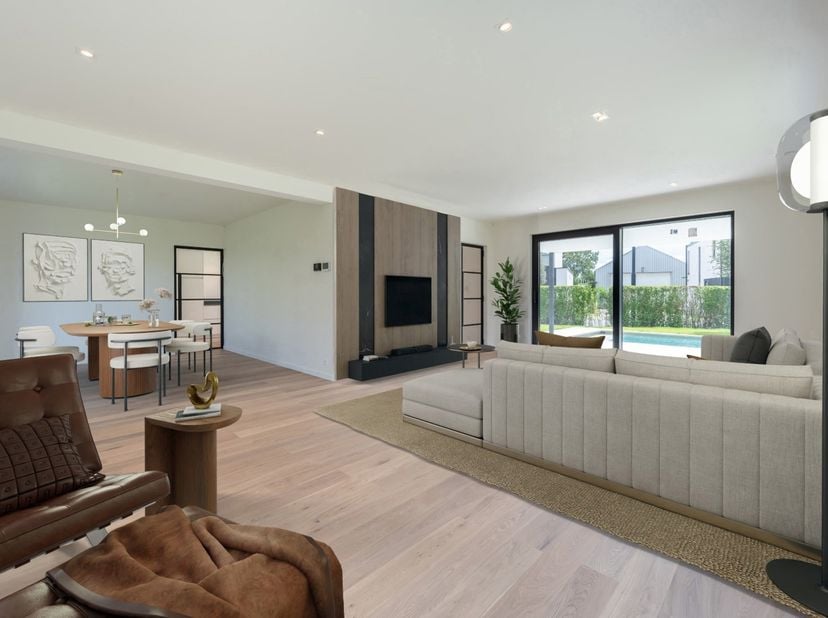 Prachtige nieuwbouw villa met 5 slaapkamers gelegen in een rustige residentiële omgeving vlakbij het centrum van Knokke met zwembad. Indeling: inkomha