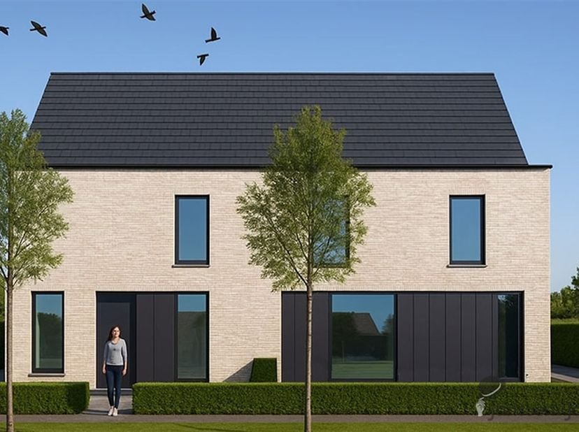 Moderne HOB op toplocatie afwerking aanpasbaar aan uw wensen<br />
Ontdek deze energiezuinige halfopen bebouwing op een mooi perceel van 370 m², idea