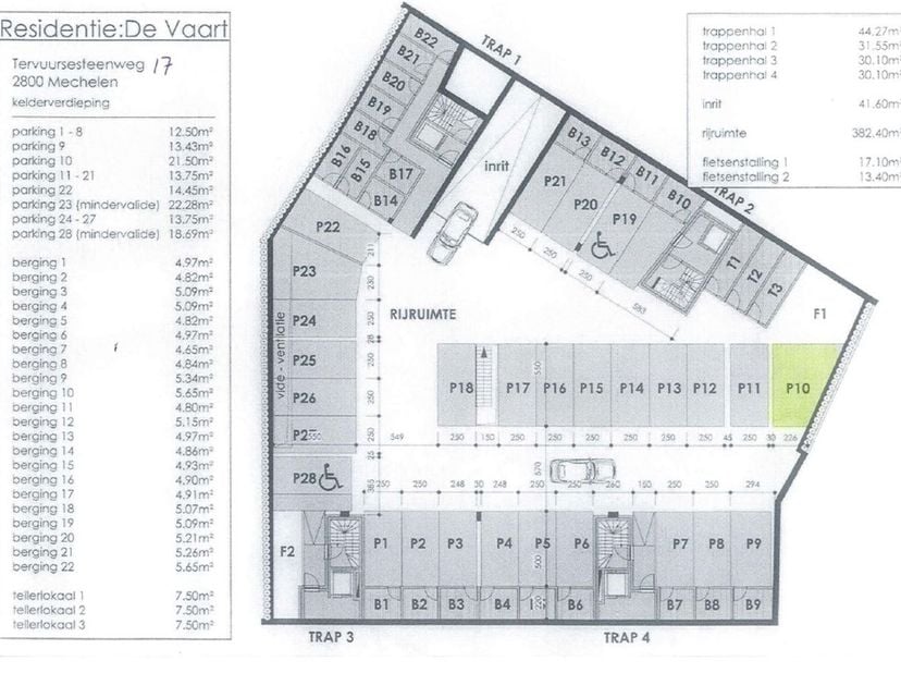 Garage te koop in Tervuursesteenweg 17 bus P10,
                    2800 Mechelen