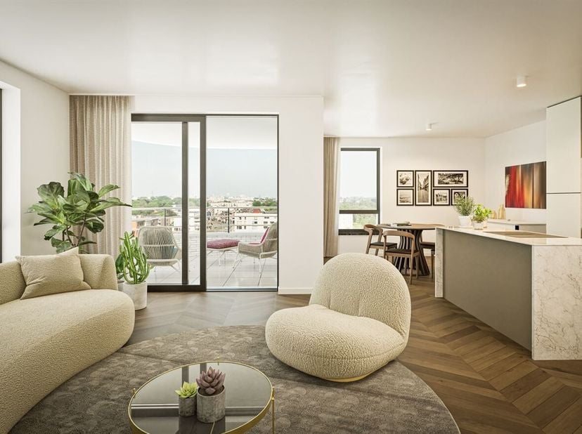 Ontdek dit nieuw woonproject op een strategische locatie op de grens van stad en rand, waar hedendaagse architectuur, groen en wooncomfort samenkomen.