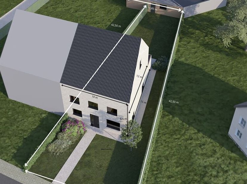 Deze gunstig gelegen bouwgrond voor een halfopen bebouwing heeft een perceeloppervlakte van 5a 63ca en is gunstig gelegen nabij winkels, scholen, het