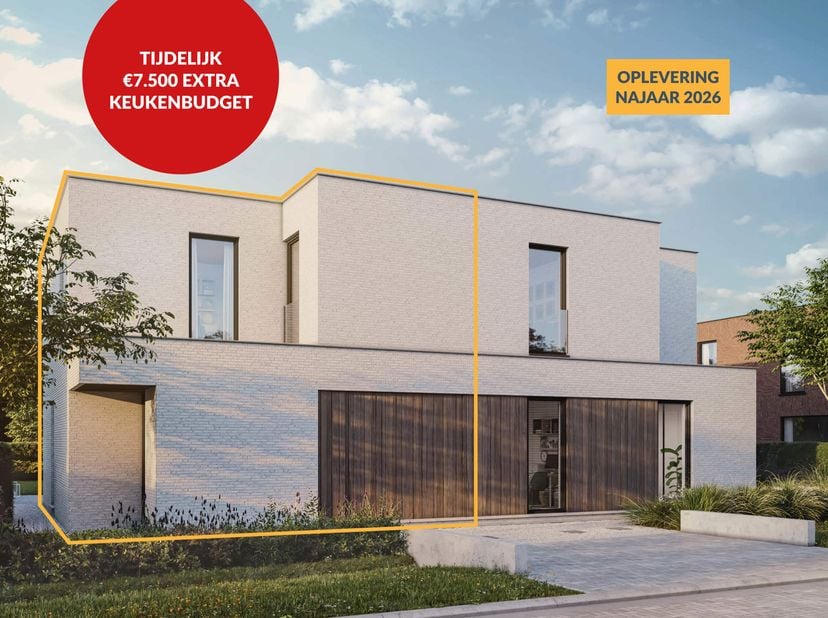 Lot 21 in opbouw: oplevering najaar 2026<br />
Tijdelijke actie: € 7.500 incl. btw extra keukenbudget bij aankoop via leverancier van Unicas<br />
<br