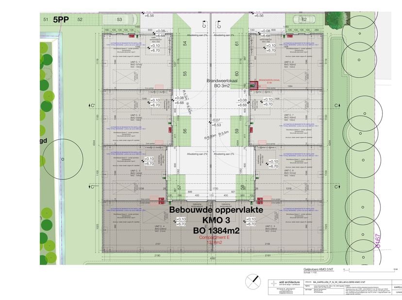 In de industriezone 'De Vloeiende' te Kapellen wordt een nieuw bedrijvenpark opgetrokken. <br />
Het project is zeer centraal gelegen in de regio Kape