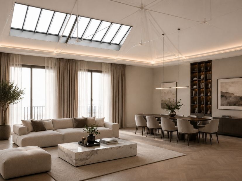 Karaktervolle loft (verder af te werken) met een overvloed aan licht in het befaamde project Academie op korte wandelafstand van het Gravensteen.&amp;nbsp