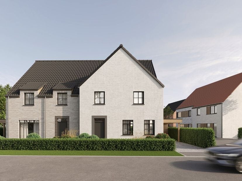 Nieuw woonproject in het idyllische Ramskapelle (Nieuwpoort Een nieuwbouwproject van 10 stijlvolle woningen (halfopen en alleenstaand) met 3 tot 4 sla