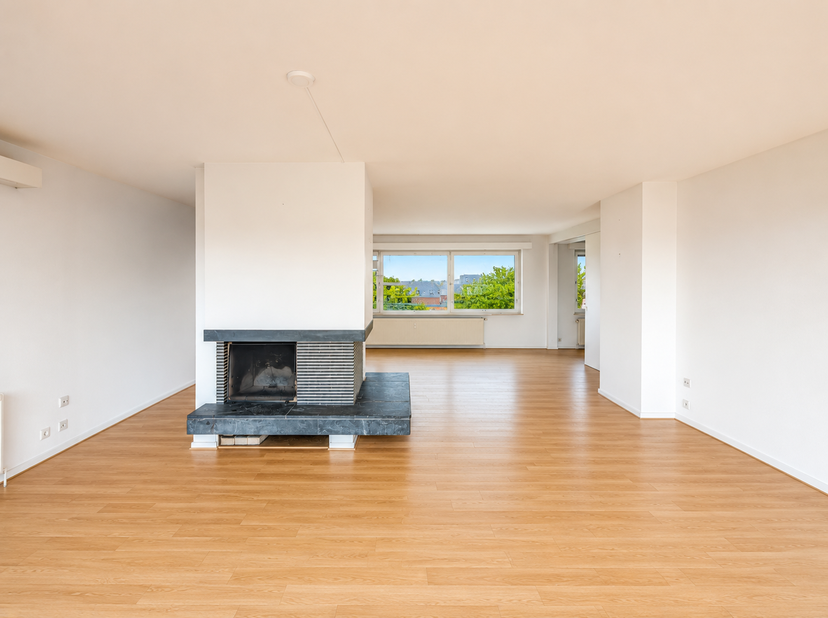 Op een steenworp afstand van het Vert Chasseur en het Bois de la Cambre biedt Trianon Invest dit prachtige, lichte penthouse aan, gelegen in het hart
