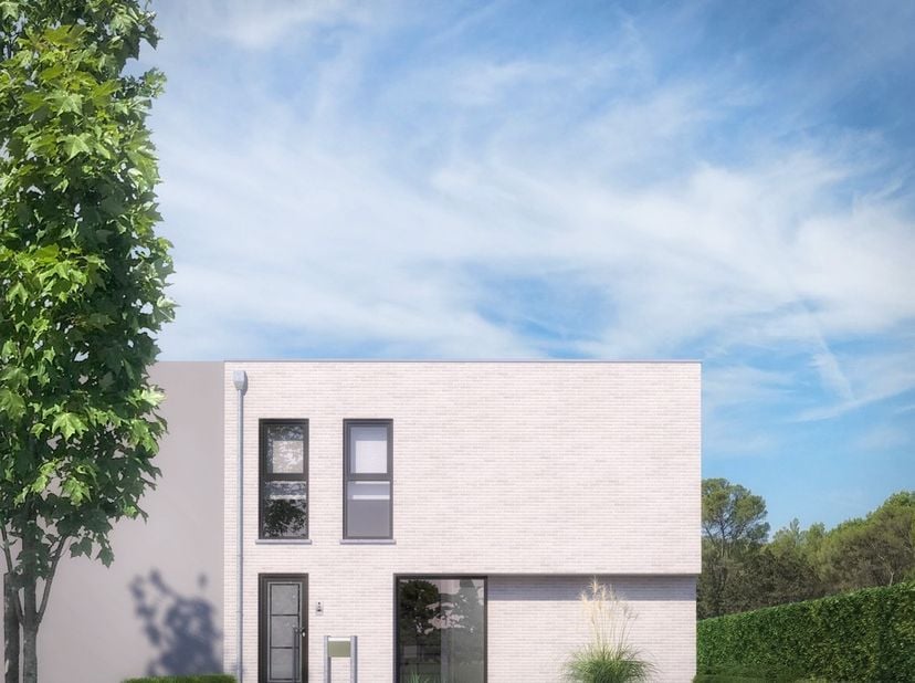 Nieuw te bouwen halfopen woning op een perceel van 6a05ca te Opperstraat, Heusden-Zolder. Dit is een doodlopend en dus zeer rustig straatje met veel g