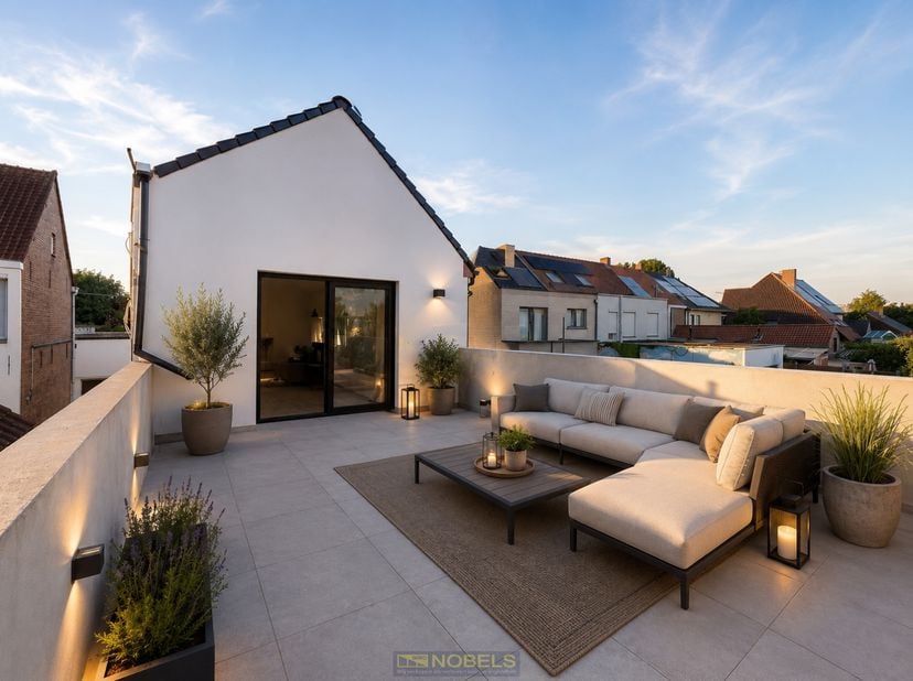 STIJLVOL DUPLEXAPPARTEMENT met 3 SLAAPKAMERS, een GROOT ZONNIG DAKTERRAS en een INSTAPKLARE AFWERKING, ideaal gelegen in ENAME, deelgemeente van Ouden